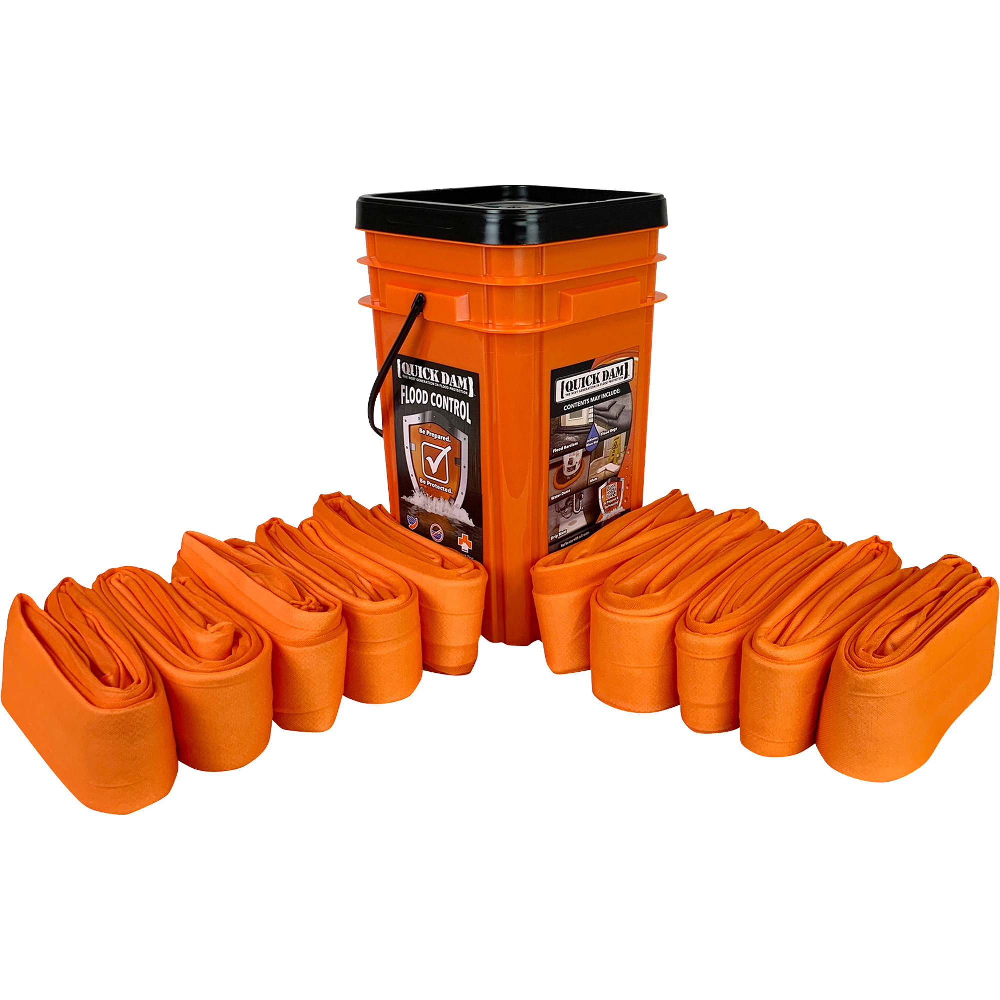 Quick Dam Indoor Water Control Kit, Includes 10 Water Dams and Bucket, Model# WUGG10-10